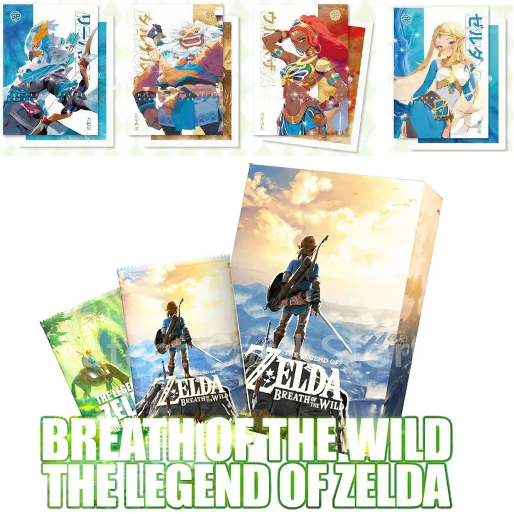 

The Legend of Zelda Breath of the Wild Game Collection Cards Rare Limited Edition Flash Gold Flowing Sand Card Kids Gift Toy