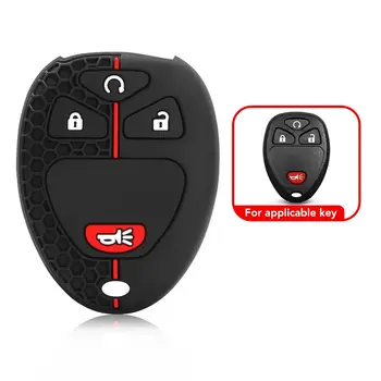 適用於雪佛蘭 Tahoe、Suburban、GMC Yukon 和凱迪拉克 Escalade 的矽膠遙控車鑰匙套,汽車鑰匙保護殼配件 10 最佳銷售 2008年雪佛蘭Tahoe - №2