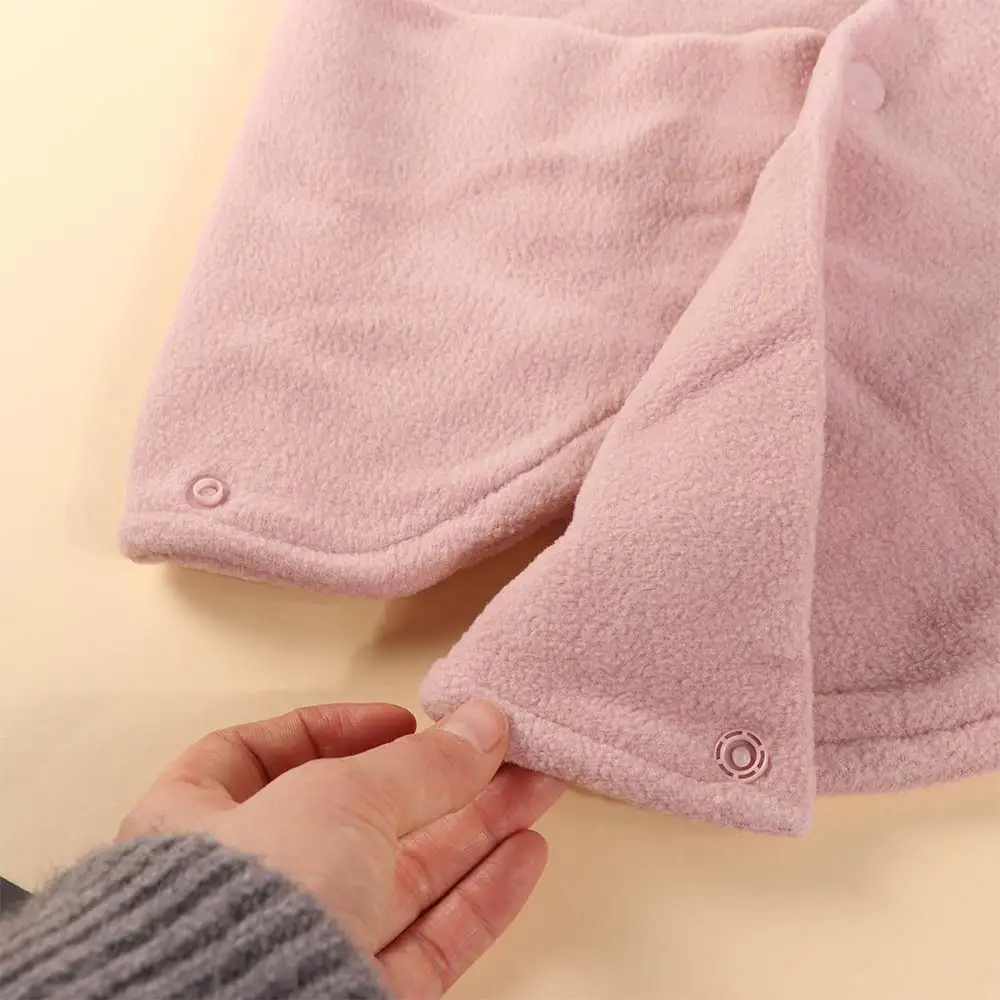 sweet Solid Color Fleece Neck Scarf Multifunctional Thickened Neck Protector Keep Warm Windproof Neck Cover Winter