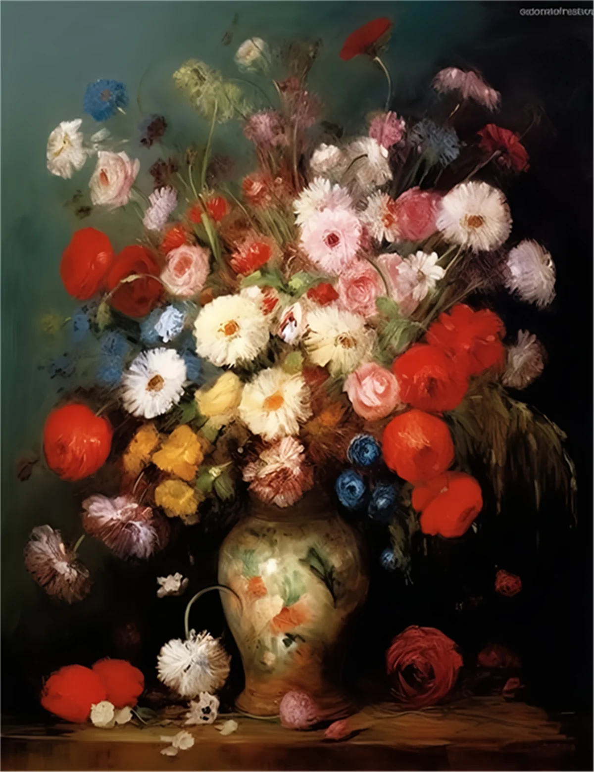 

Пазлы 50, 100, 500 шт. для взрослых, красочная картина маслом, искусство, абстрактный цветочный цветок, сложный пазл, подходящий вместе