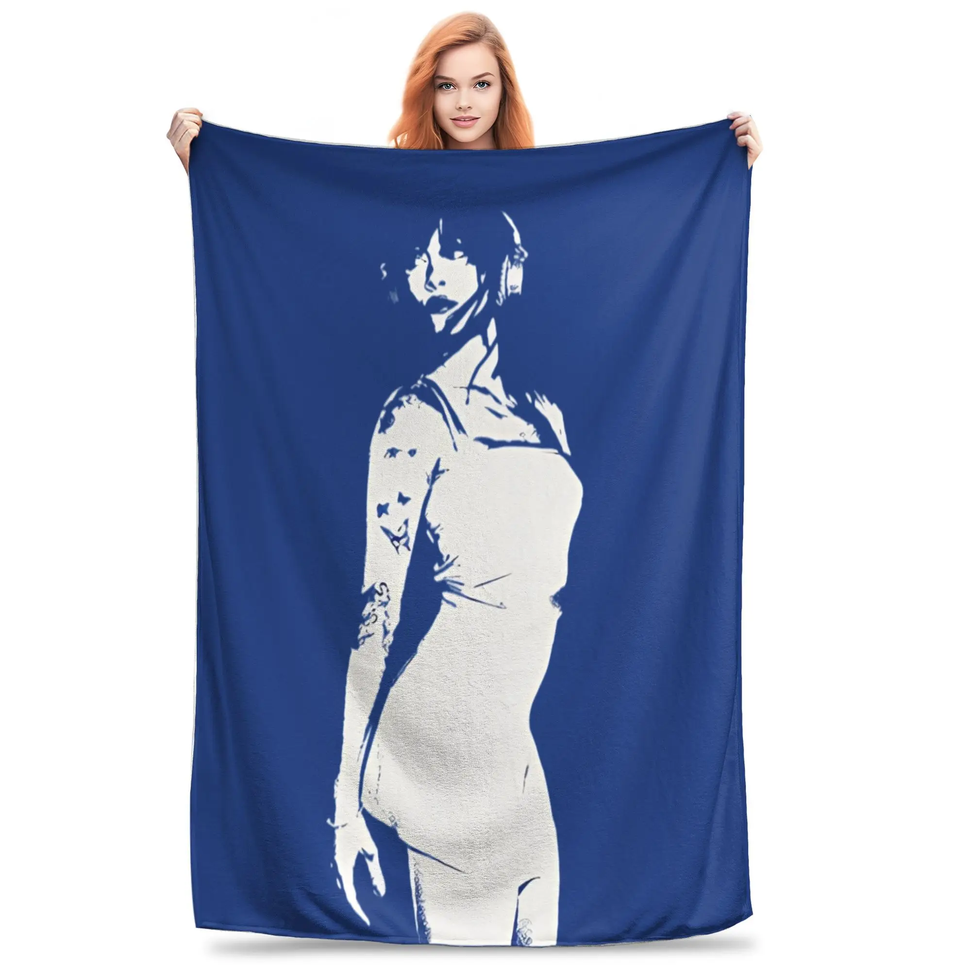 

Aitanaed Cuarto Azul Album Blankets Flannel Throw Blanket Bedroom Sofa Personalised Lightweight Bedsprea,
