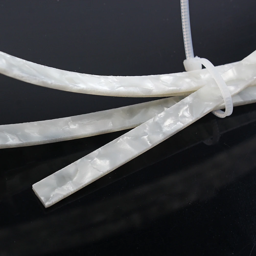 

White Guitar Binding Strips 6Mm Width Celluloid Polished For Acoustic Classical Guitar Ukulele Mandolin Diy Luthier