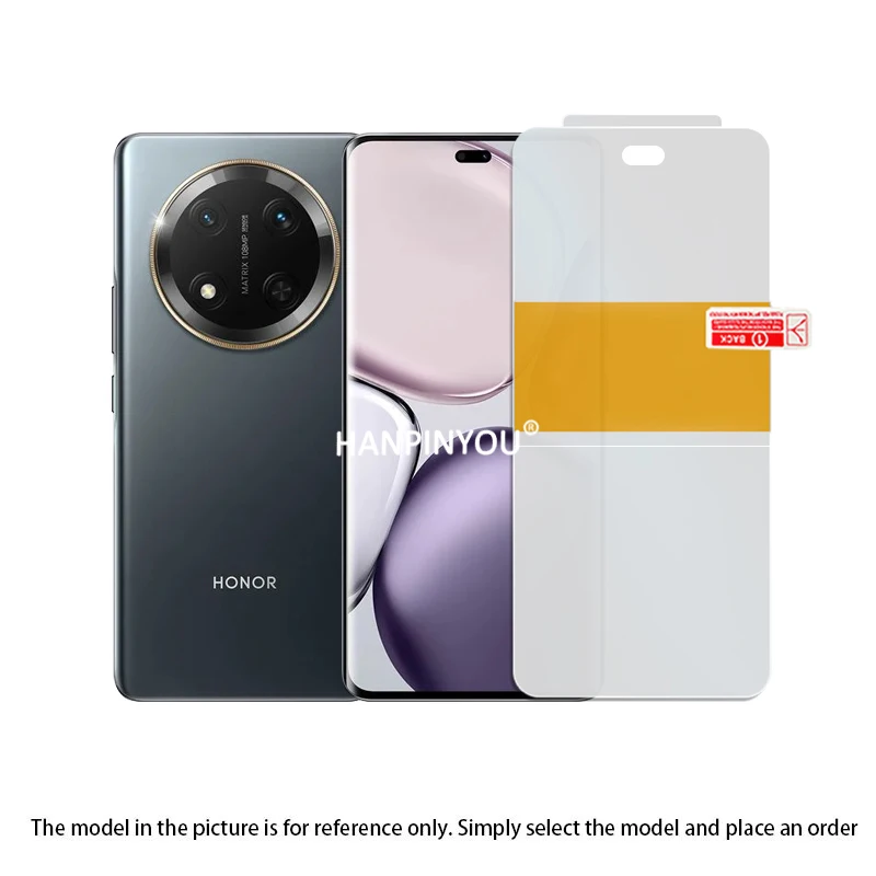 واقي شاشة لتحديد المواقع لهاتف Honor X9c Smart X70i X60 GT Pro X7c Play 60 إصلاح تلقائي للخدش في ثوانٍ فيلم هيدروجيل ناعم #6