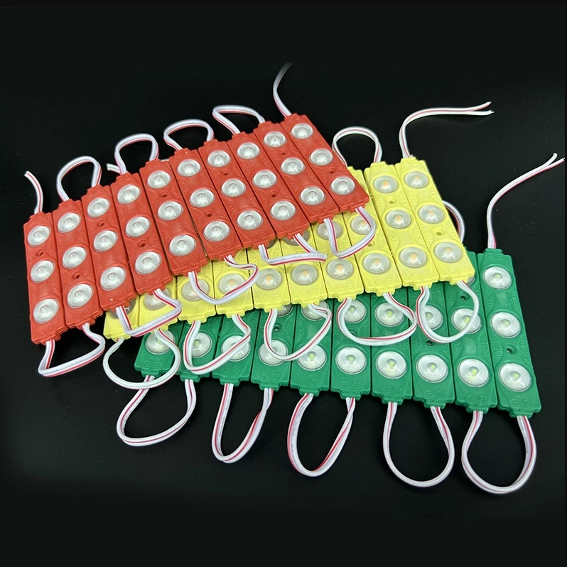 wholesale 2835 Injection LED Module 3LED Lens 160 Degree,12V 1.5W Advertising Light LED Modules