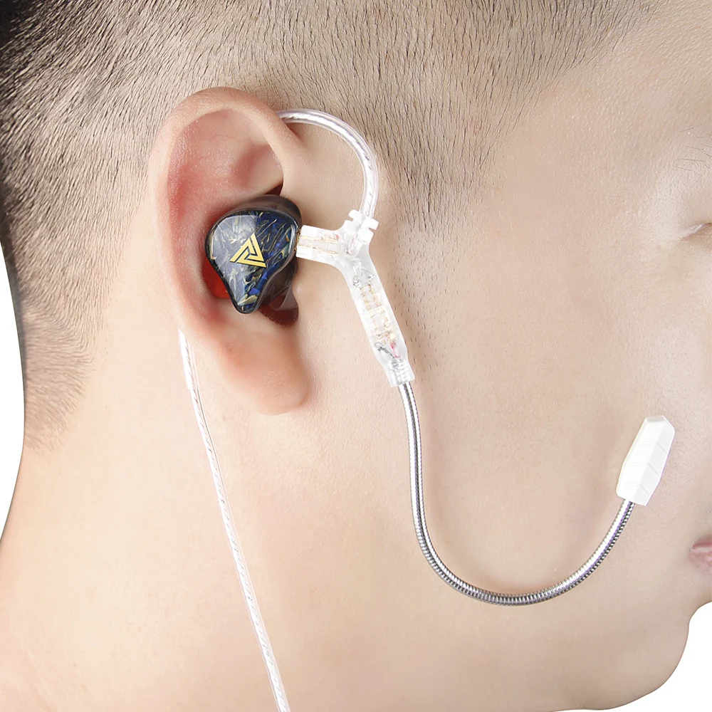 QKZ Q7 MAX Upgraded Earphones Cable Silver-plated 2Pin Headset