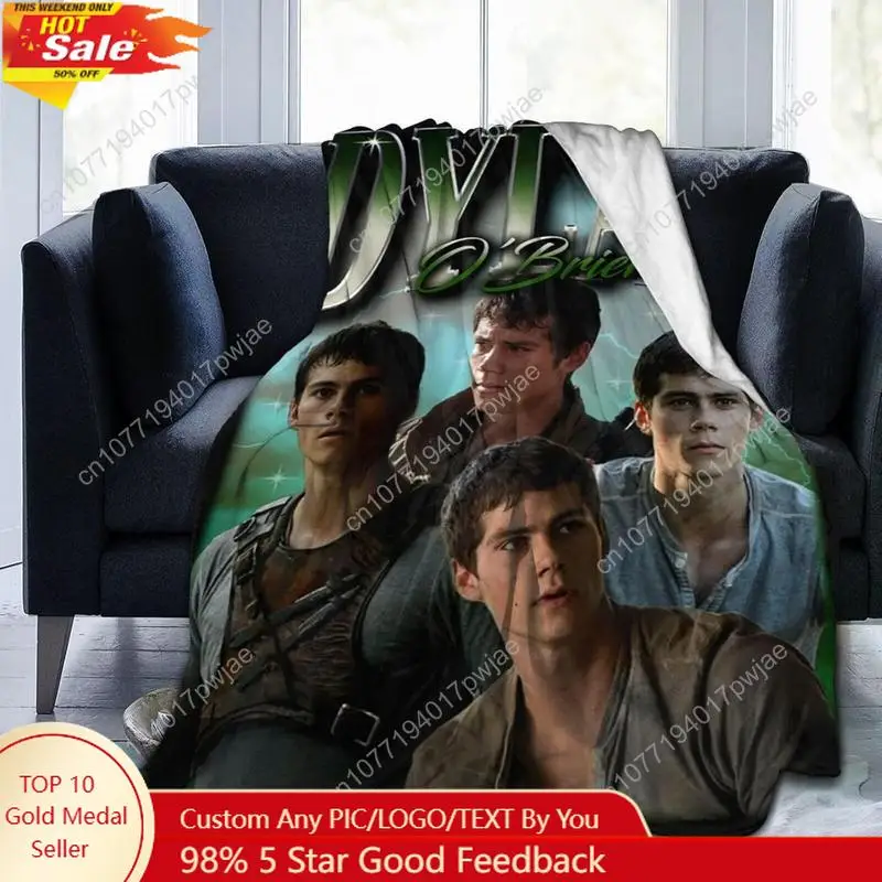 

Dylan O'Briens Blanket Soft Flannel Throw Blankets for Living Room Bedroom Dorm Decor Style Custom blankets