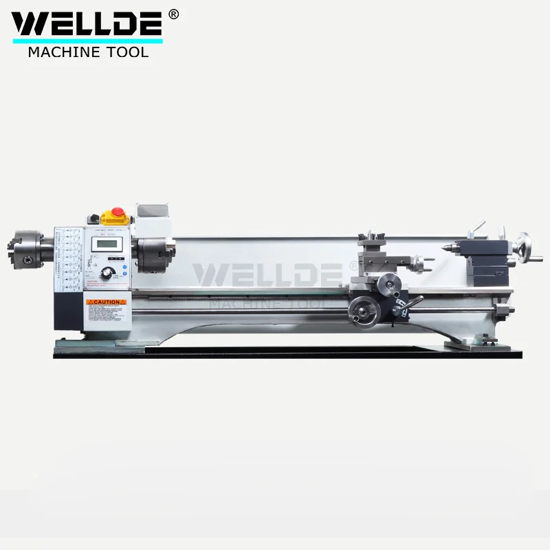 Professional Household Mini Lathe Machine WM210V Manual Bench Gear Motor for Metal Processing Expert Billiard Cue Repair