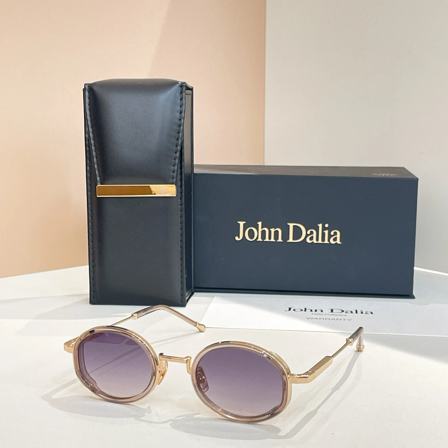 Klassieke Designer Voor JOHN DALIA JD Jared Zonnebril Mannen Vrouwen Legering Gradiënt Topkwaliteit Brand Design UV400 Bril Met Doos
