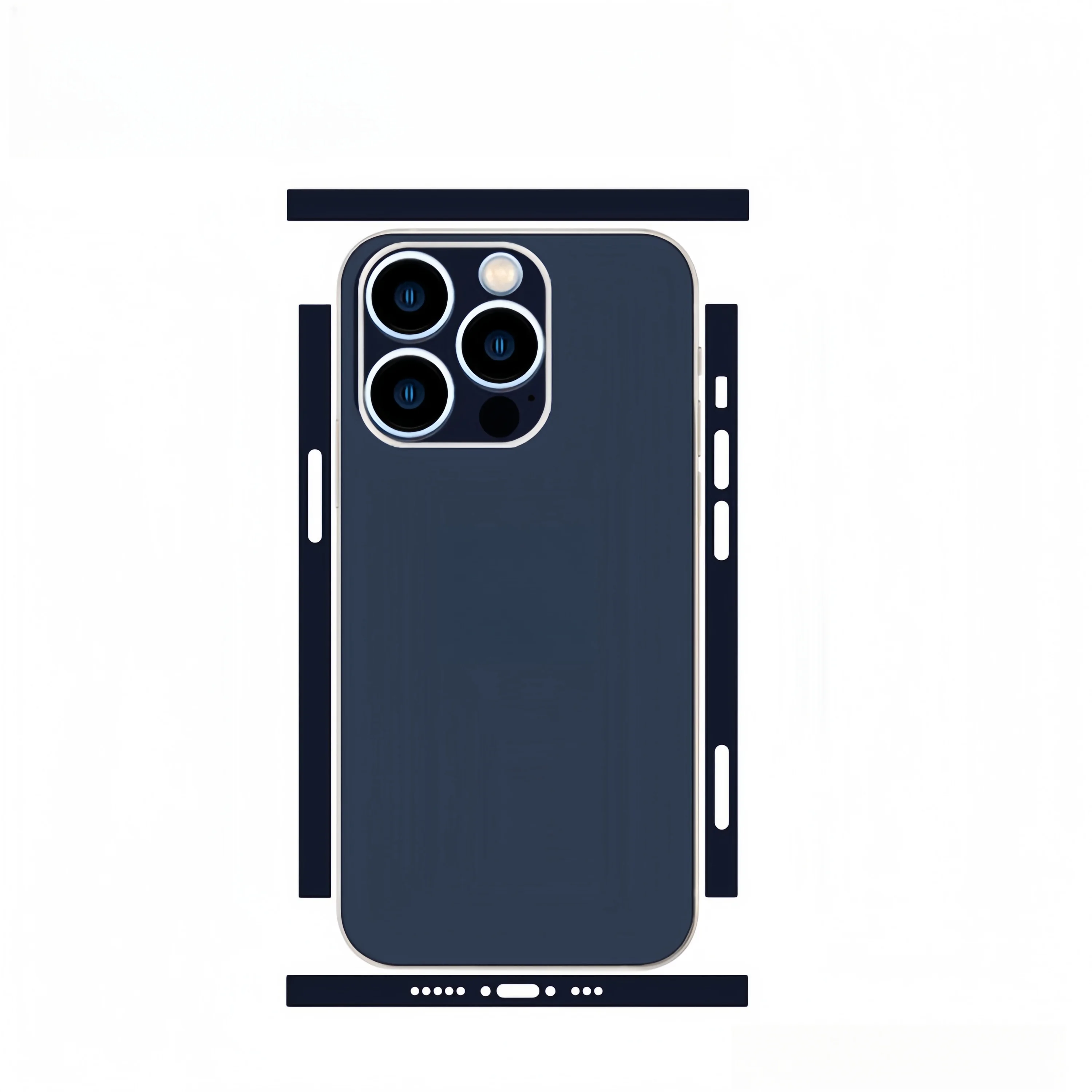 Pain Color Phone Stickers Film For iPhone 16 15 13 14 Pro Max 3M Back Skins Sticker For iPhone13 Mini Cover Body Film
