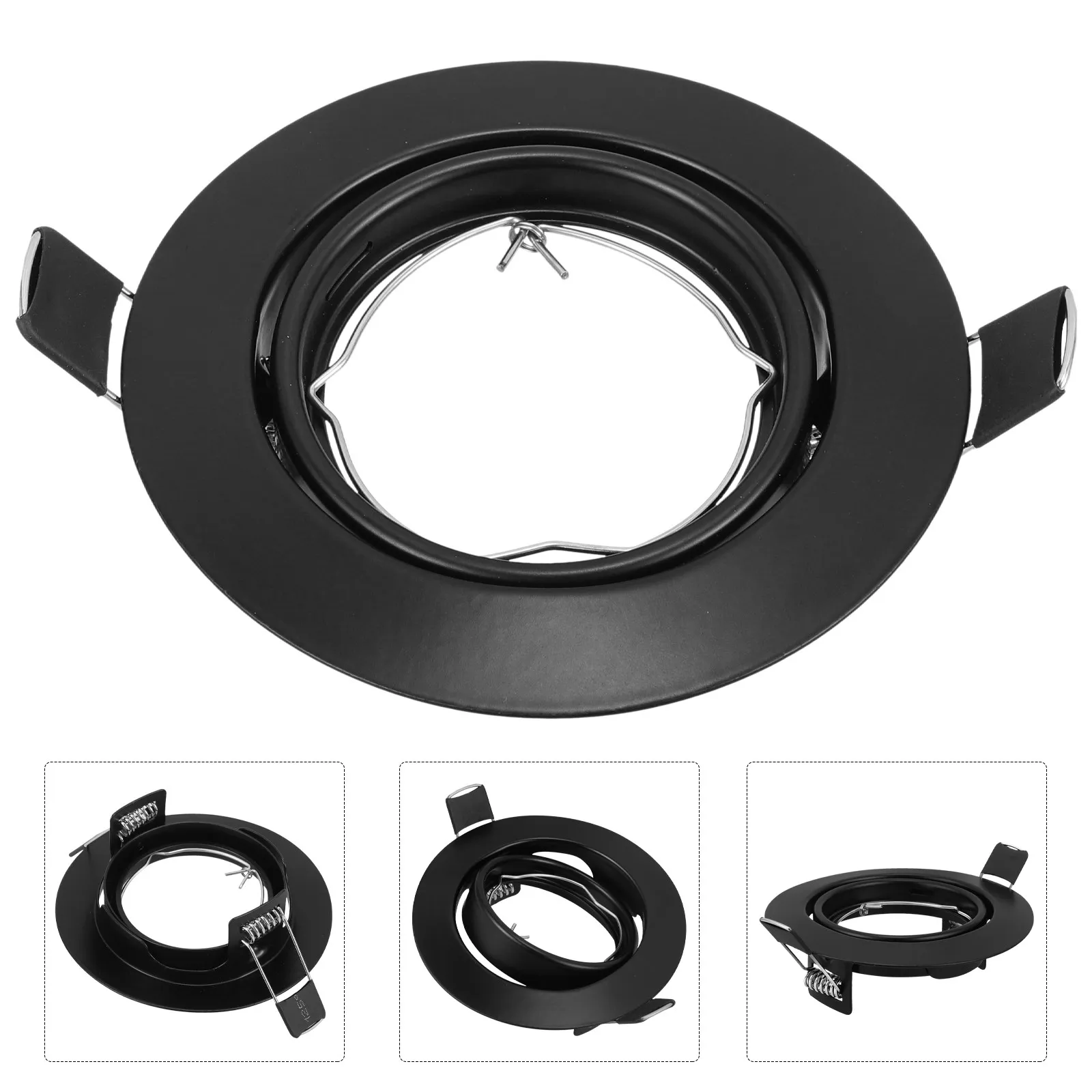 

Прочная железная декоративная рамка для встраиваемых светильников, простая установка, совместима с кухонными, спальными и прихожими светильниками.