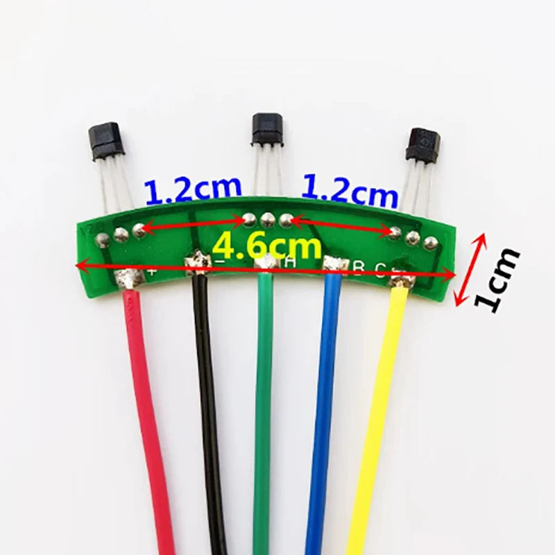 1 Pcs Universal Hall Sensor Assembly | 4402 Hall Plate With Cable For Brushless Motor Applications