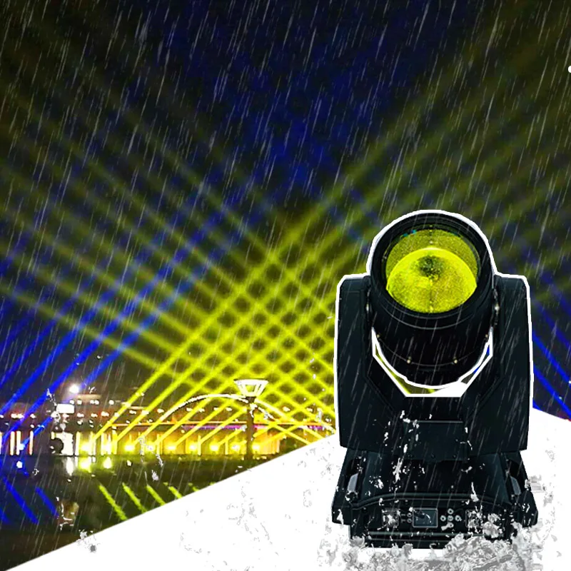 Outdoor Waterproof Beam Moving Head Christmas Stage Light Move Head Mini Sharpy 350W 380W Building Festival Light Double Prism