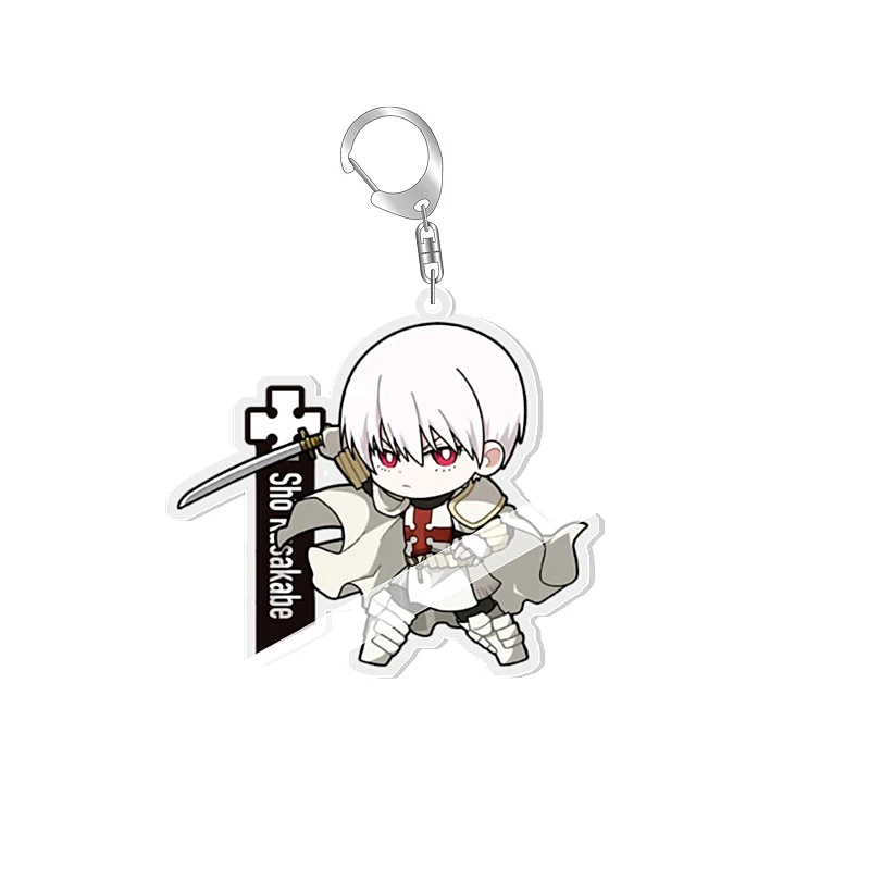 Fire Force Shinra Kusakabe Anime Keychains Arthur Boyle Pendants Kotatsu Tamaki Cartoon Keyrings Bag Tag Baji Accessory