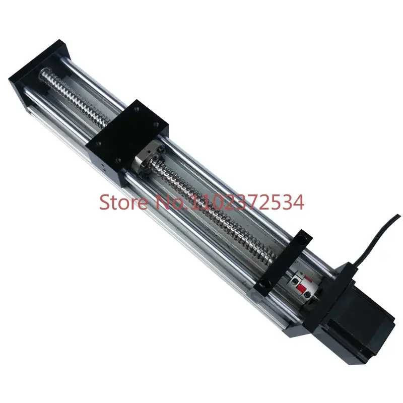 Double optical axis ball screw slide table precision module including 57 step motor manual linear guide cross table