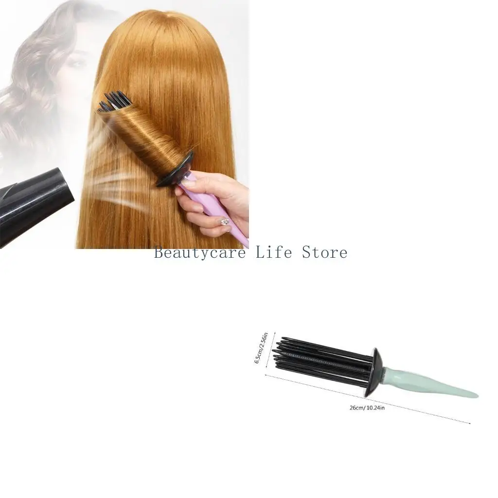 652C Curling Roll Comb Defining Brush Hairstyling Tool for Woman Home Travel