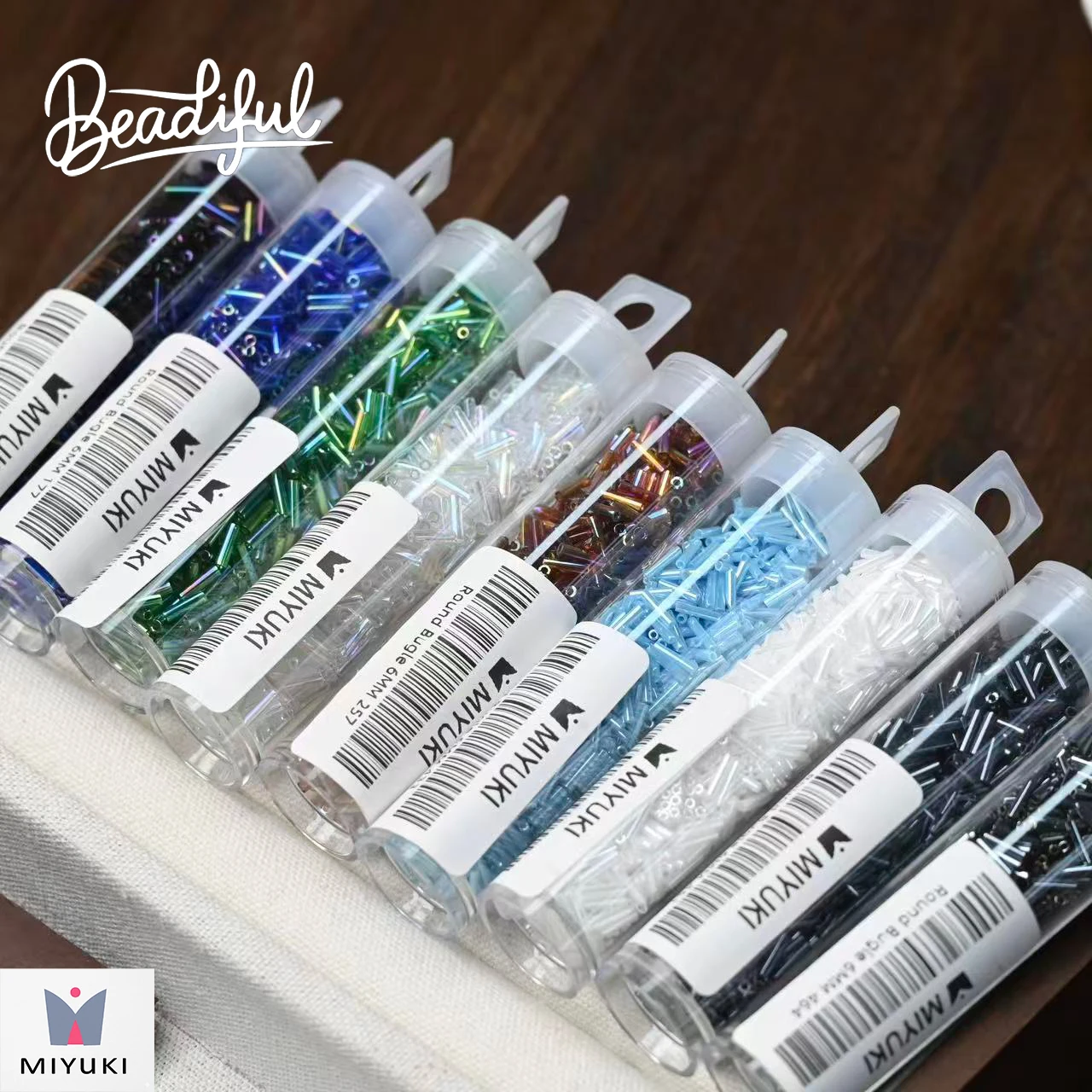 

MIYUKI SLB 6mm Square Bugle Tube Beads 10g ~700pcs Japan Faceted Seed Beads Bracelet Jewelry Making DIY Supply