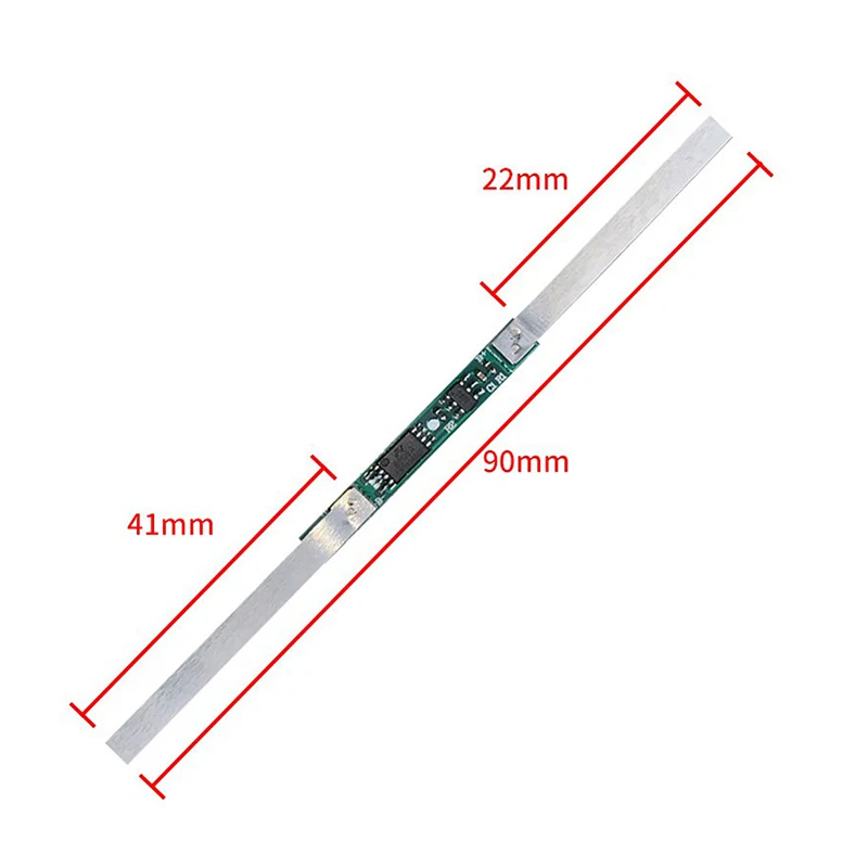 Novo 10 peças placa de proteção de bateria de circuito de detecção 3a 3.7v 18650 módulo de sobrecarga de bateria de lítio acessórios de bateria de célula