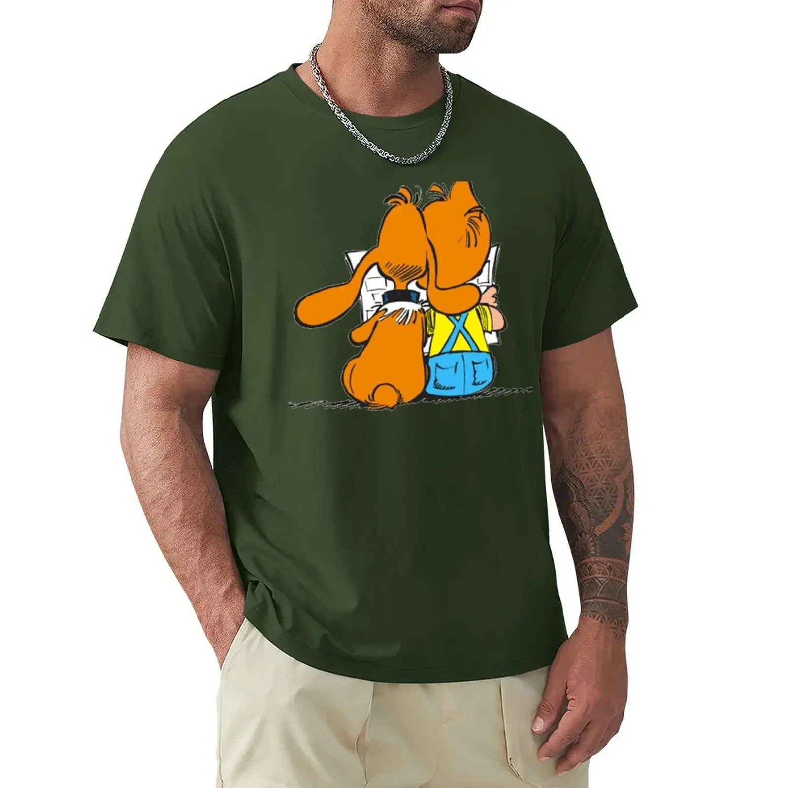 Billy and buddy & Boule et Bill T-Shirt customs design your own oversizeds Short sleeve tee men