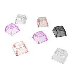 XDA-teclas de cristal transparentes para Gamer, teclas mecánicas, 1U, 1x tapas de bola, en blanco, personalizadas, interruptores Mx, altura XDA