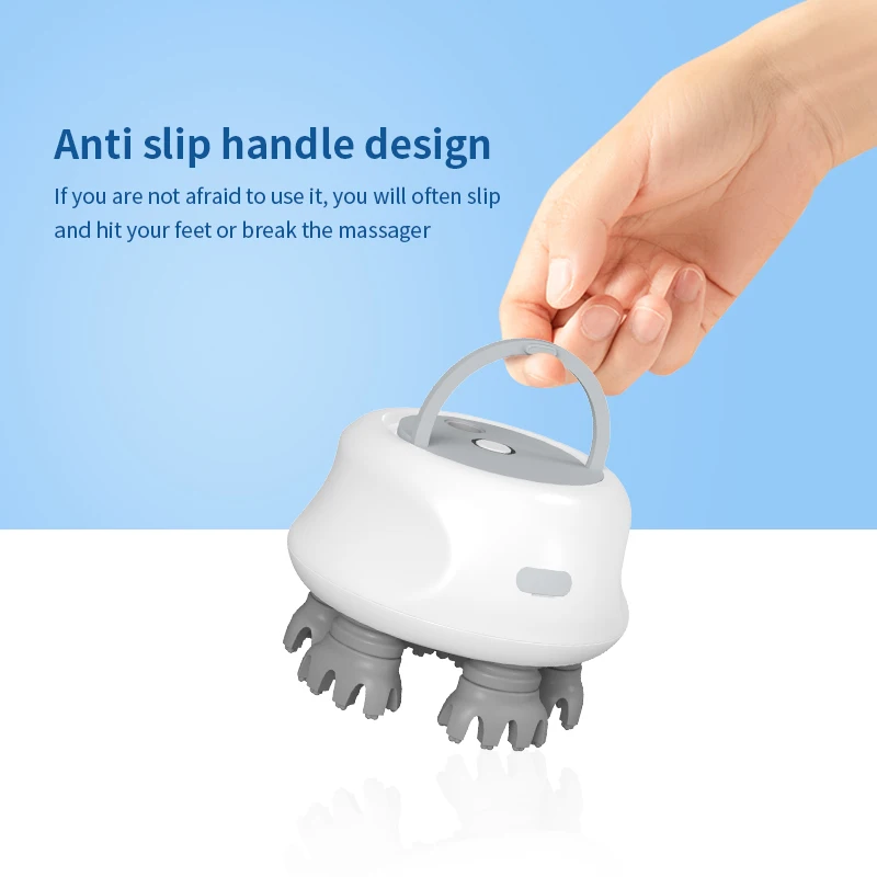 Anti Slip Handle Design Head Scalp Full Body Massage Machine Pet Scalp Mini Waterproof Head Massager