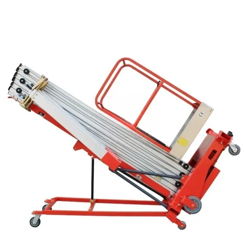 

China Portable Mini Aluminum Aerial Working Electric Man Lift