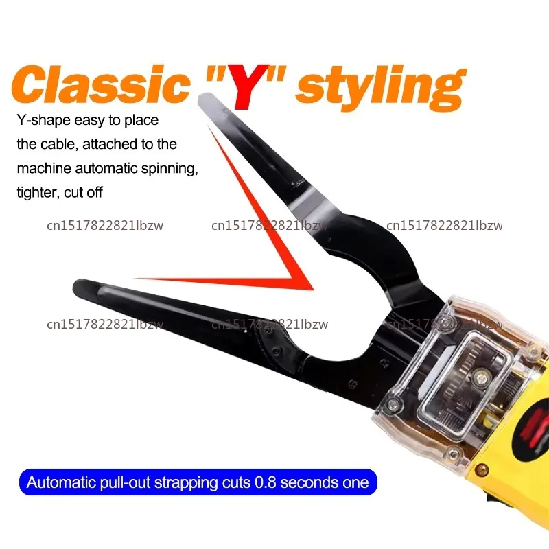 TH Automatic Cable Tying Machine High Altitude Optical Cable Binding Wire Organizer Electric Wires Harness Tool for Tidy up