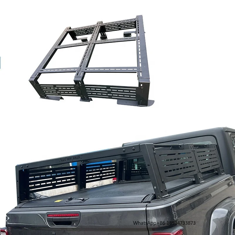 Pickup Car After Accessories Universal Aluminium &steel Bed Rack Cargo Carrier Bracket  for gladiator bed rack