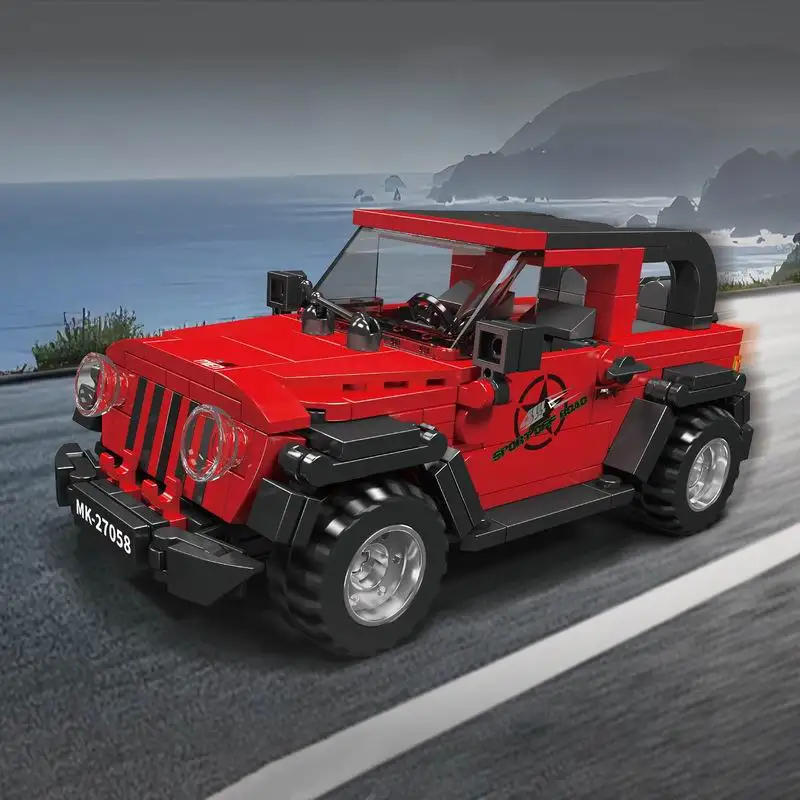 27058 نموذج مركبة للطرق الوعرة 453 قطعة مجموعة مكعبات البناء سلسلة سيارات فاخرة صغيرة بنة التجمع لتقوم بها بنفسك اللعب هدايا عيد الميلاد #2