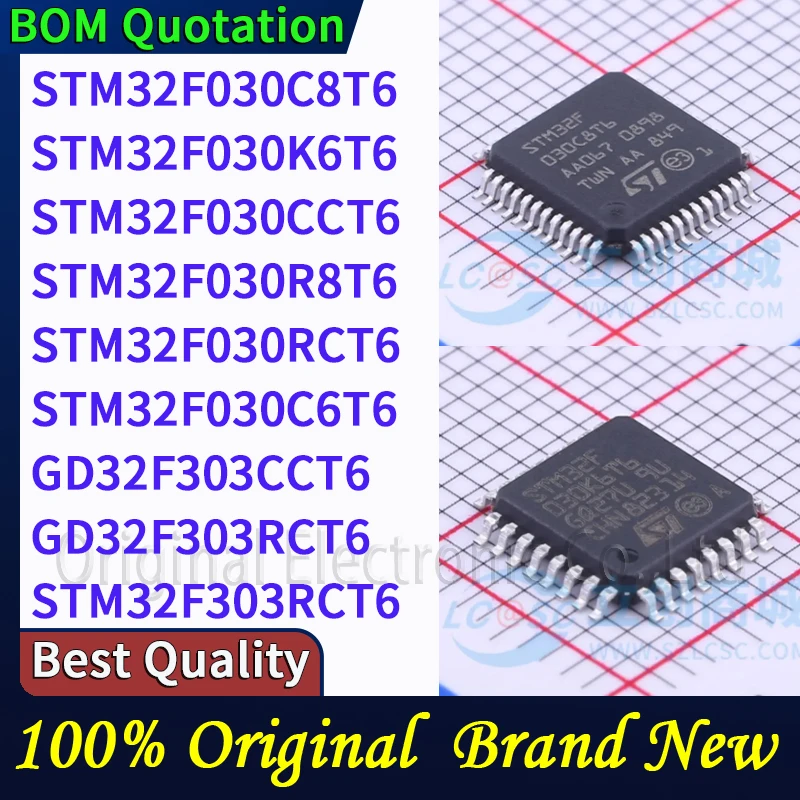 

STM32F030C8T6 STM32F030K6T6 STM32F030CCT6 STM32F030R8T6 STM32F030RCT6 STM32F030C6T6 STM32F303RCT6 GD32F303CCT6 GD32F303RCT6