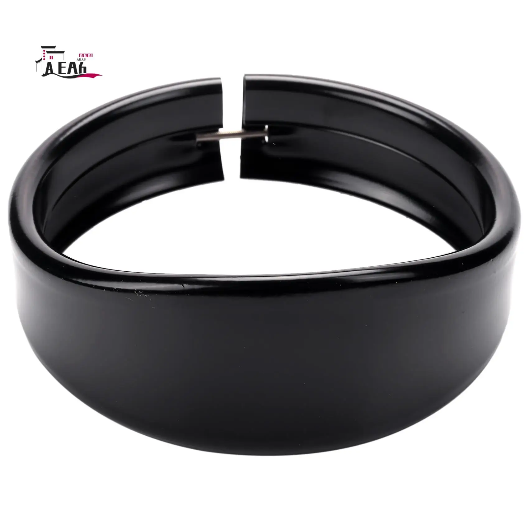 

AEA6-Motorcycle Headlight Trim Rings 5.75 Inch Headlight Visor Style Trim Ring Black Decorate Visor Trim Rings Compatible For Ha