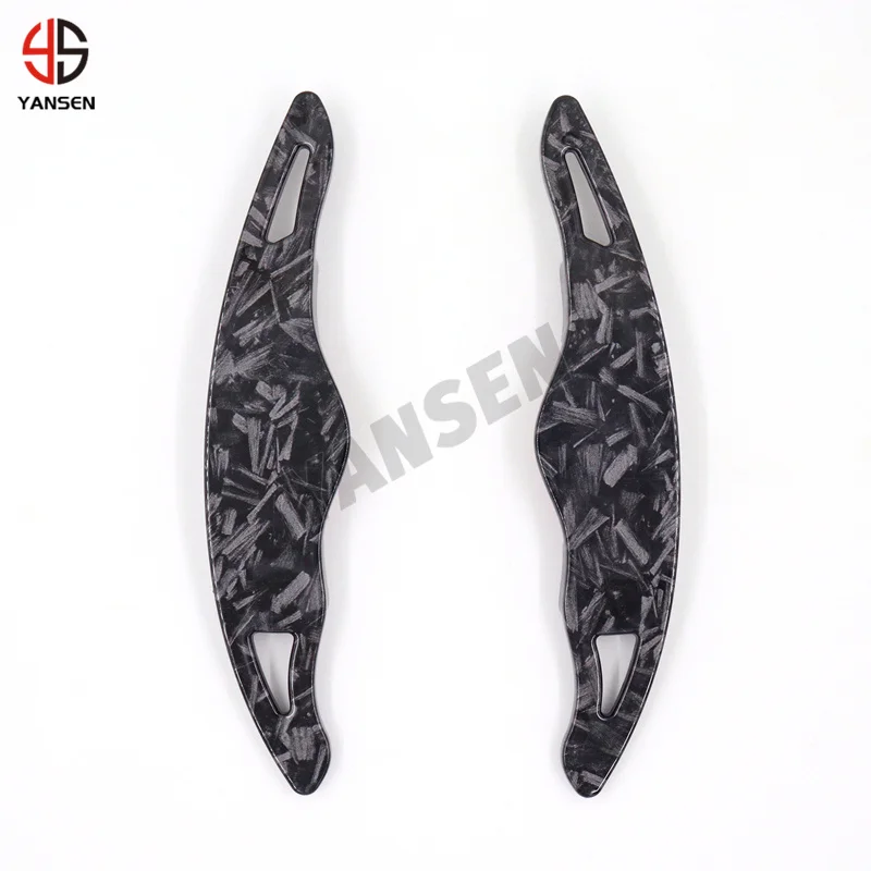 New Carbon Fiber Pattern Steering Wheel Shift Paddle Shifter Extension For Hyundai Elantra Sonata Tucson Genesis G70 Accessories