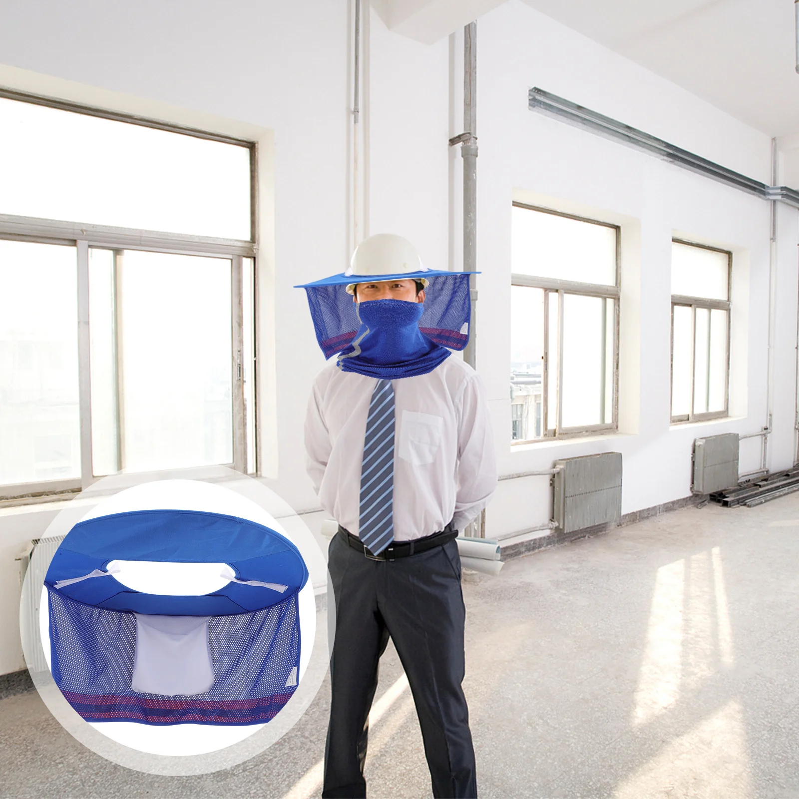 

1Set Hard Hat Sun Shade Breathable Mesh Neck Protector Reflective High Visibility Outdoor Safety Cover Hard Hat Shade