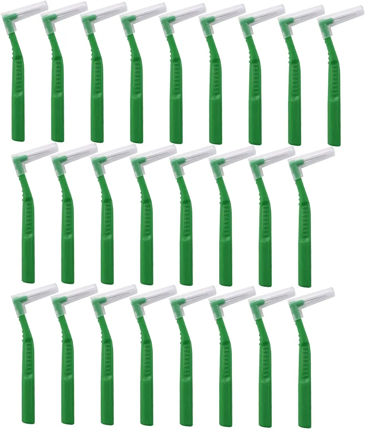 25pcs Interdental Angle Brushes Cleaners Floss Sticks Tooth Head Oral Hygiene