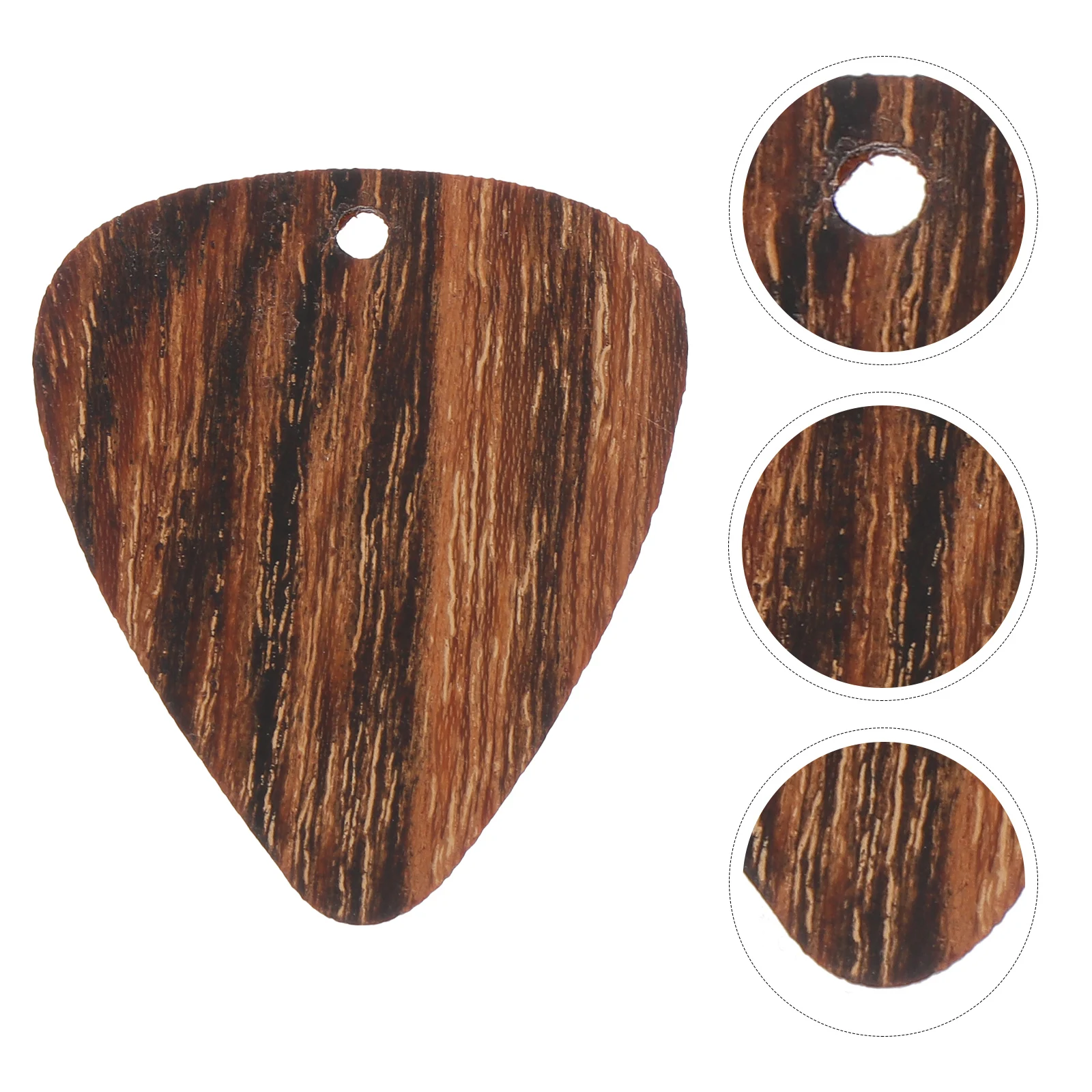 

Wooden Pendant Guitar Picks for Acoustic Musical Instrument Accessories Decorate Bass Accessory