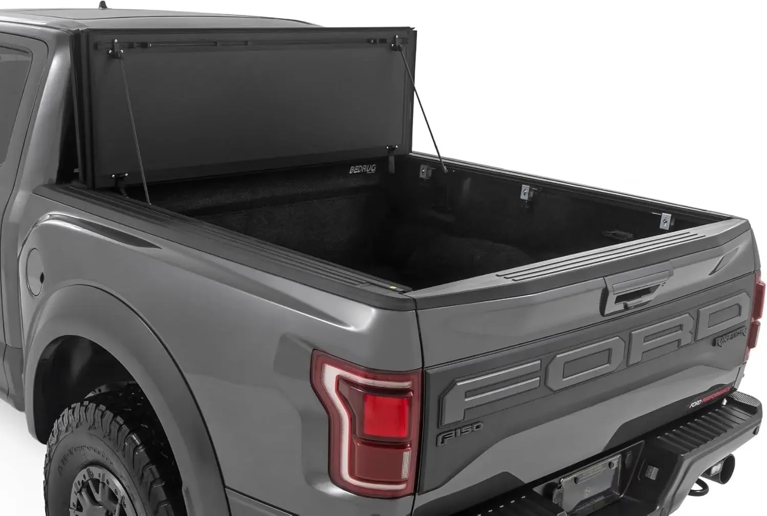 Rough Country Hard Tri-Fold Truck Bed Tonneau Cover for Ford F-150 (2021-26), Lightning (2022-26)