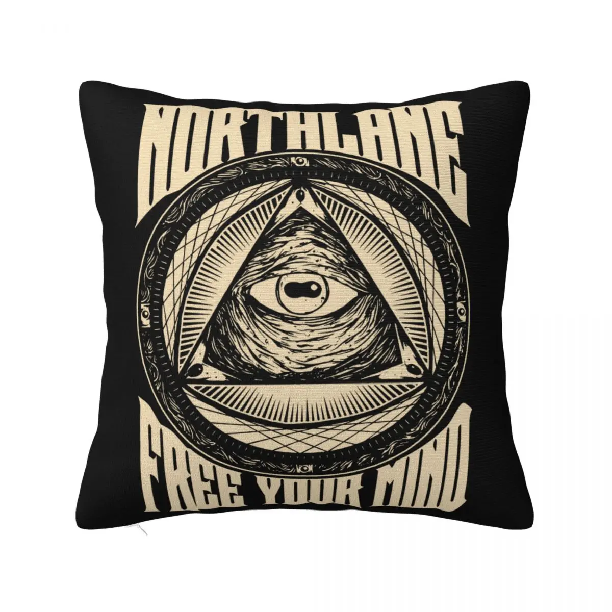 

Мужской официальный металлический ремешок Northlane Free Your Mind Eye Mystical M F, наволочка со слоганом для взрослых