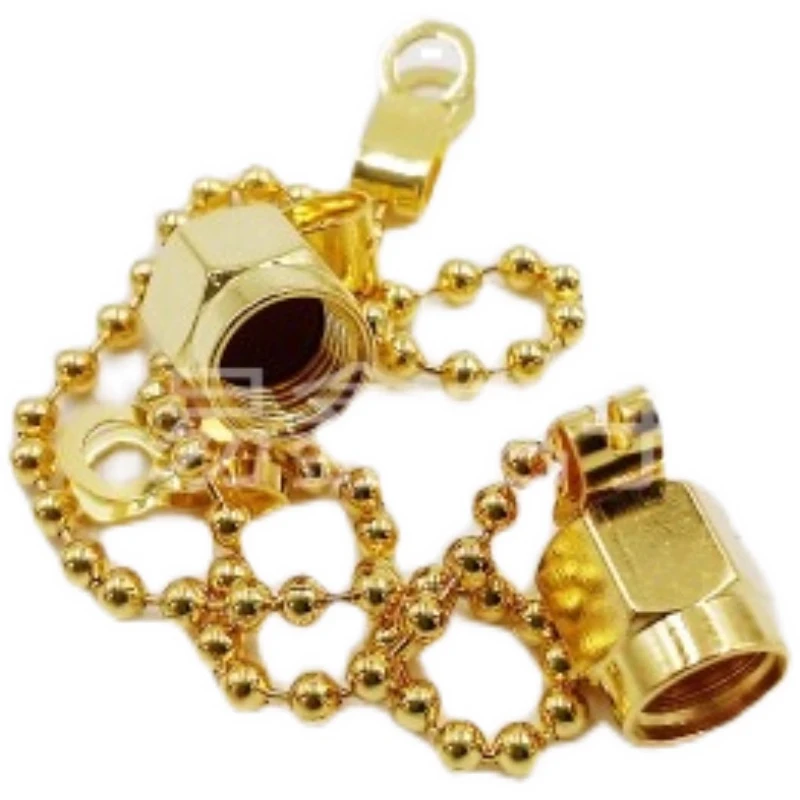 1PCS SMA dust cap SMA dust cap connector joint protective cap male SMA with chain