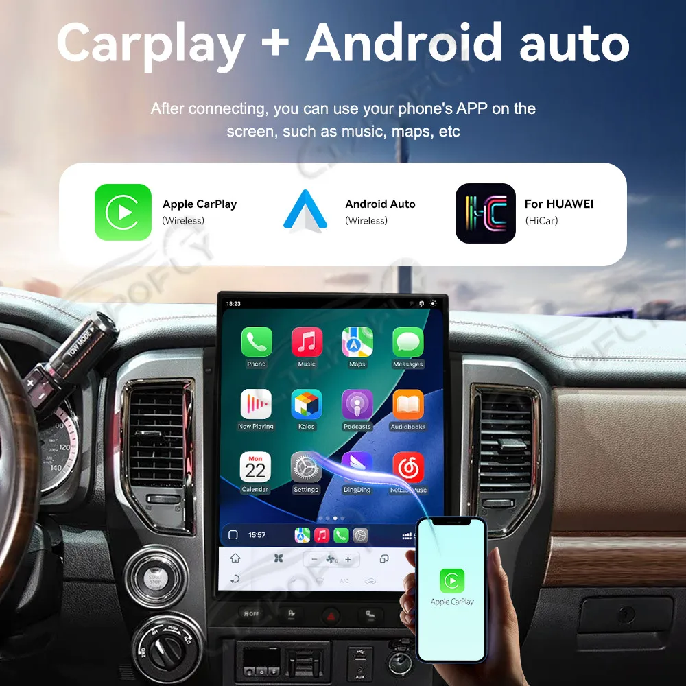Qualcomm Vertical Screen Android Player Head Unit For Nissan Titan 2014 2015 2016 2017 2018 2019 2020 GPS Car Radio Receiver