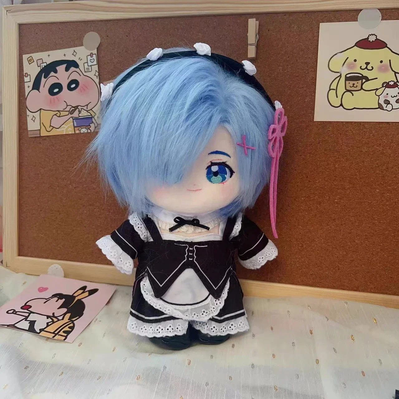 20cm Anime Re:Life In A Different World From Zero Rem Anime Figures Cosplay Dress Up Cotton Doll Kawaii Plush Toys for Kids