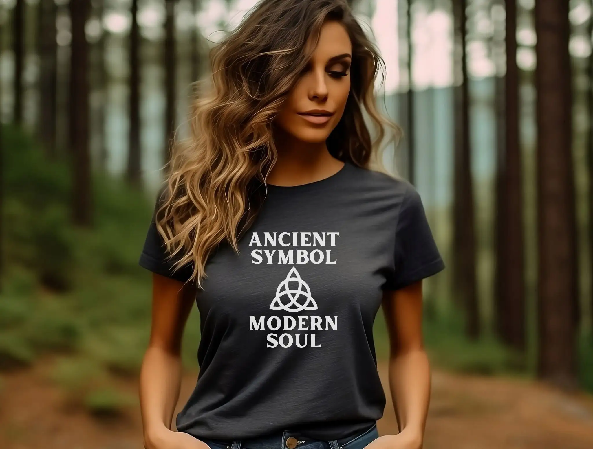 Ancient Symbol Modern Soul T Shirt Sacred Geometry Spiritual Ancestors Shaman Yoga