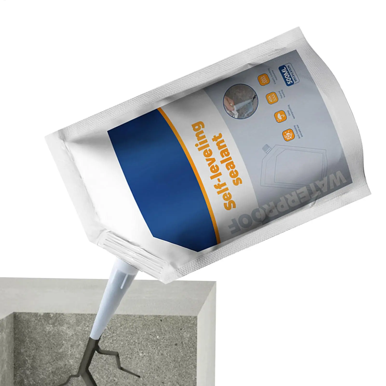 Crack Filling Agent Liquid Concrete Crack Filler 500ml Concrete Repair Sealant Leakage Plugging Roof Waterproof Leak Repair Glue