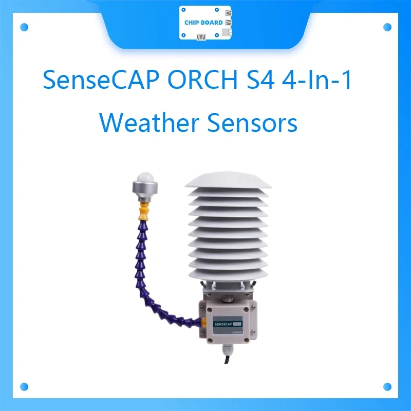 SenseCAP ORCH S4 4-In-1 Weather Sensors (A1A) Air Temperature/Humidity/Atmospheric Pressure/Light