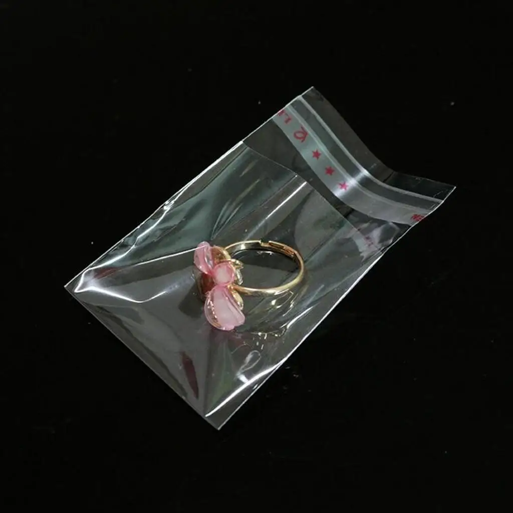 200 sztuk samouszczelnich przezroczystych torebek Opp do piekarni, świec,