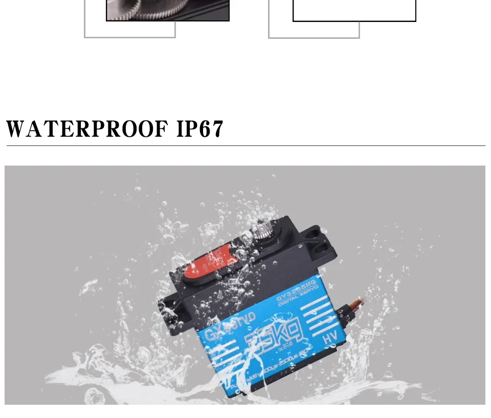 GXservo عزم دوران كبير 35 كجم 180 ° /270 °   الوقود ميتال جير سيارة قارب شاحنة نموذج 1/8 1/10 أجهزة رقمية عالية السرعة باجا محرك معزز لتقوم بها بنفسك