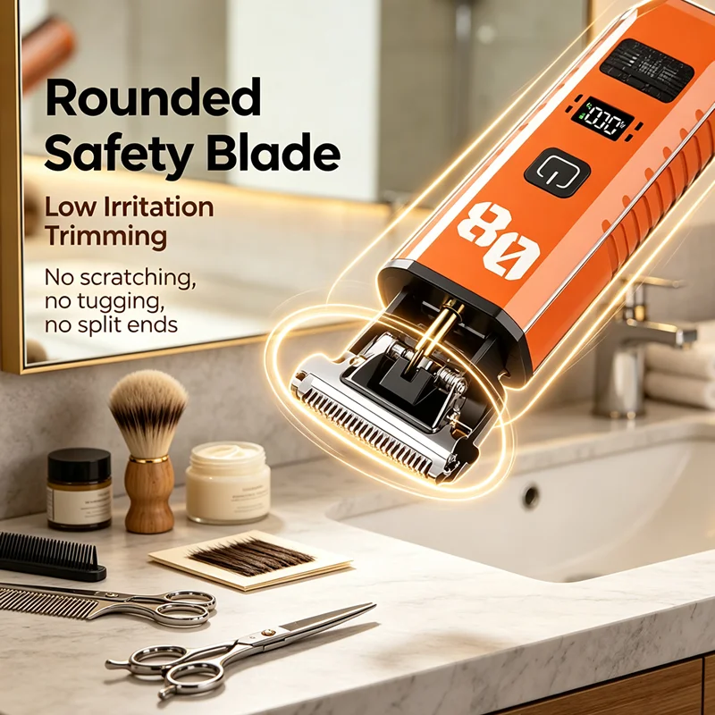 Men's Hair Clipper Trimmer Beard Shaver Electric Rechargeable Clippers Barbershop Quality Hairdressing Machine for Home Use
