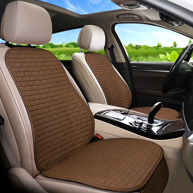 Universal Seasonal Car Seat Cover - Breathable, Easy-to-Install, No-Binding, Anti-Slip Semi-Enclosed Mini Seat Cushion for Summe