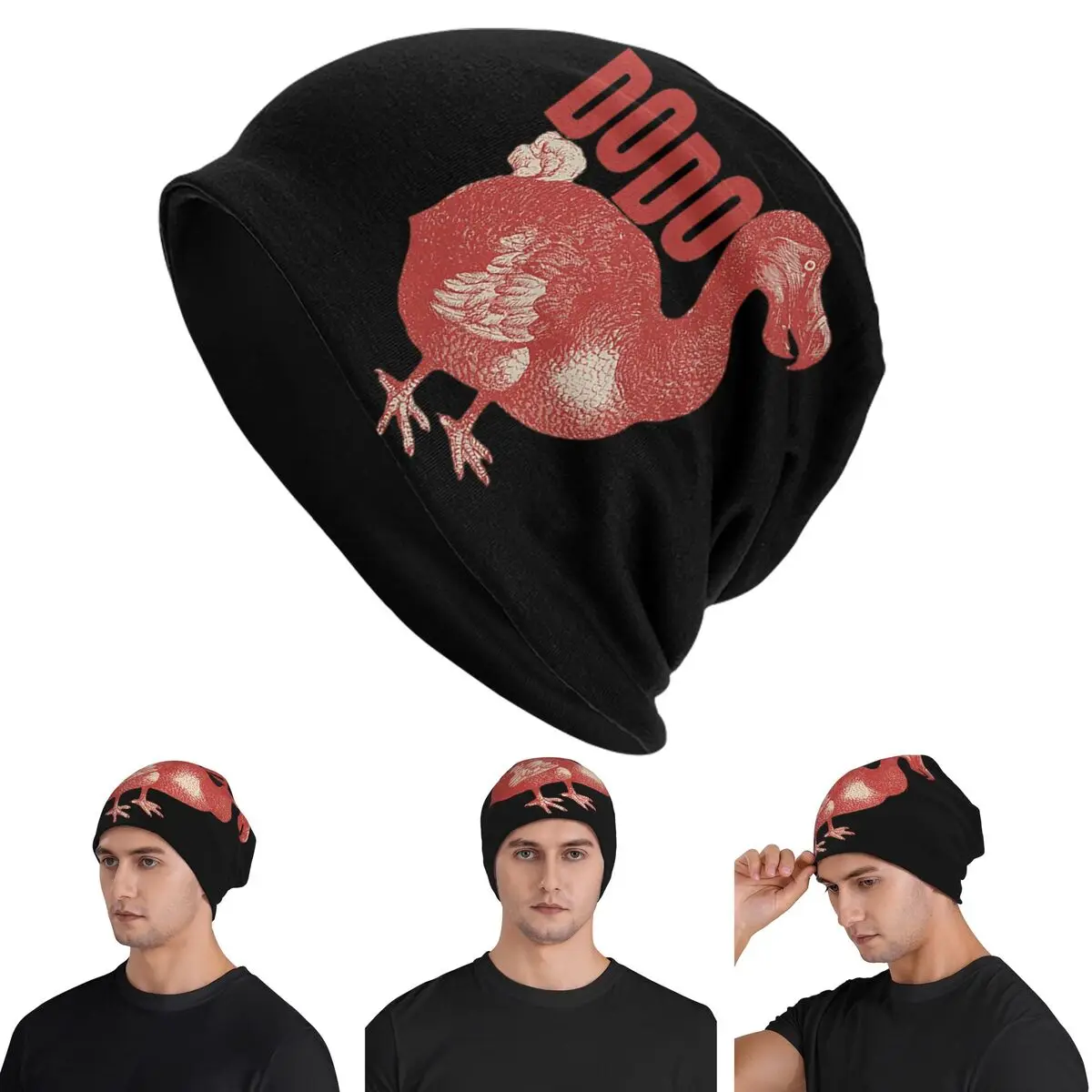 

Dodo Bird Skullies Beanies Hats Warm Autumn Winter Outdoor Cap Knitted Bonnet Caps for Men Women Adult