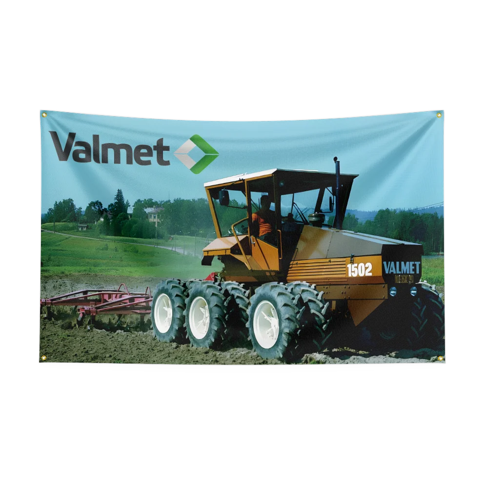 3×5ft Valmets Tractors Flag Polyester Digital Printed Tool Tapestry Banner Curtain For Decor agriculture