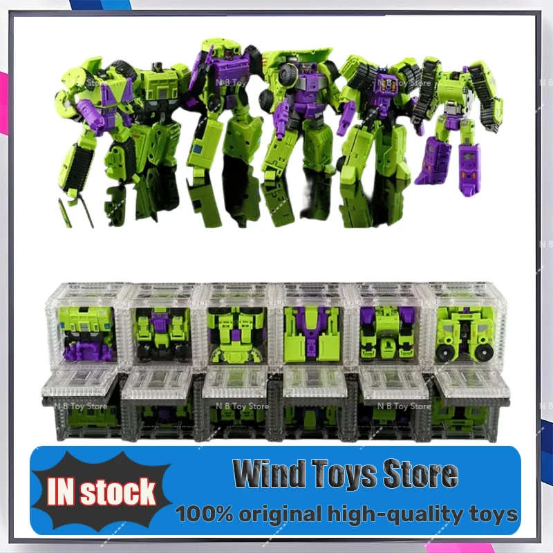 【재고 있음】MICRO COSMOS 변신 MC-02 MC02 데바스테이터 리키-오 훅 스크레이퍼 믹스마스터 DW 만화 액션 피규어