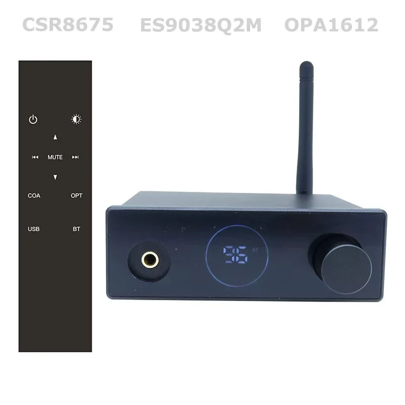 CSR8675 Bluetooth 5.0 Receiver ES9038 Decoding APTX-HD LDAC Fever HIFI Decoder